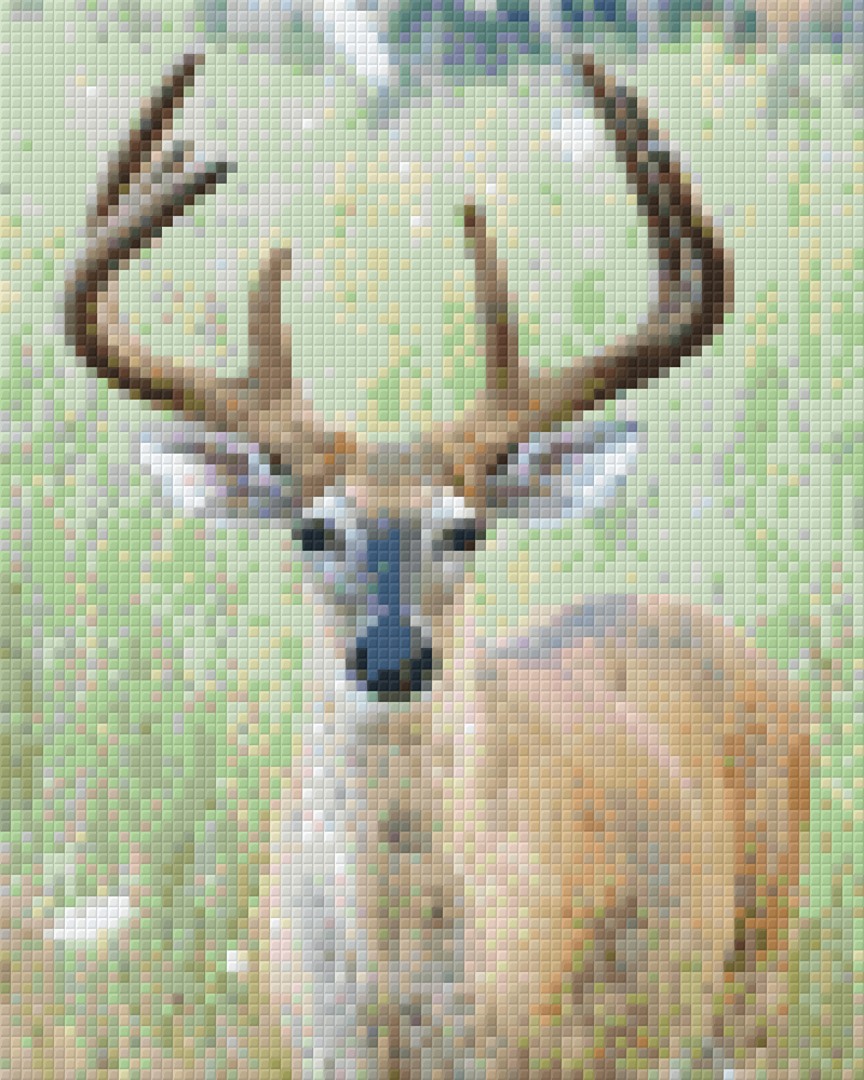 Deer Four [4] Baseplate PixelHobby Mini-mosaic Art Kit image 0